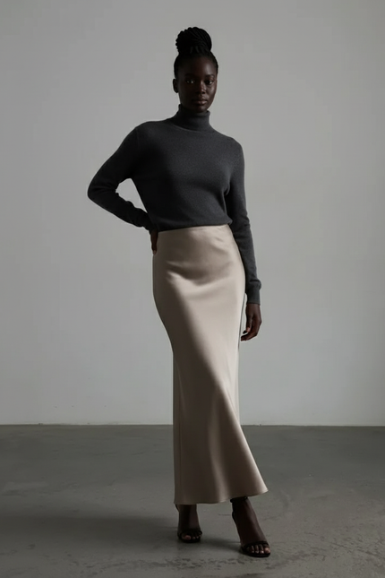 Jupe Champagne Satin