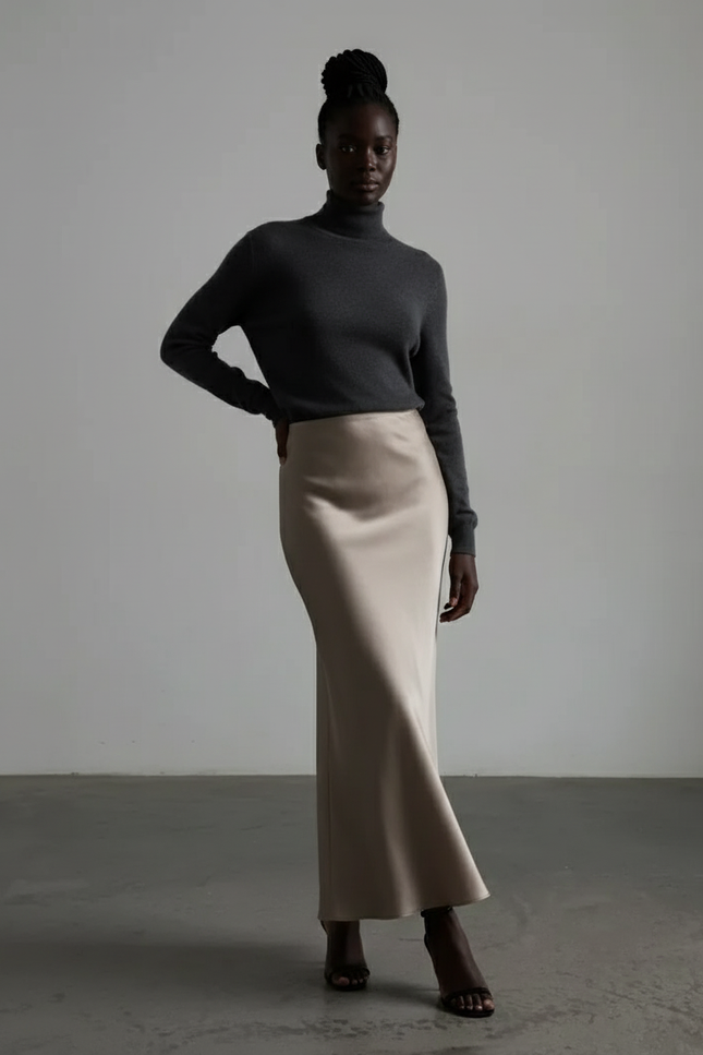 Jupe Champagne Satin