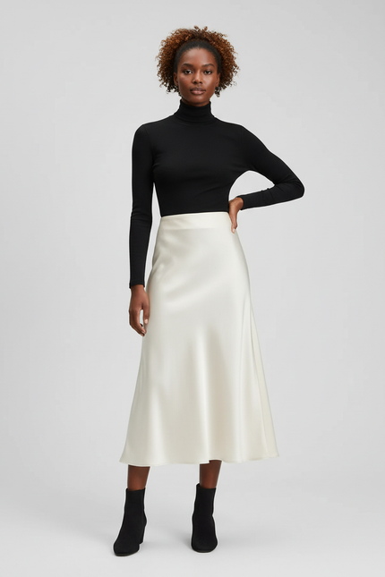 Jupe Blanche En Satin