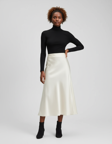 Jupe Blanche En Satin