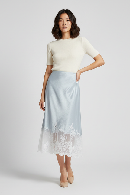 Jupe Trapèze Satin