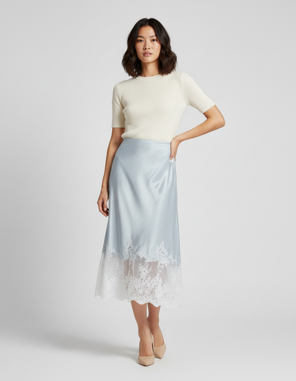 Jupe Trapèze Satin