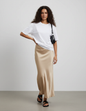 Jupe Satin Beige