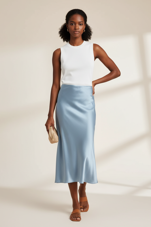 Jupe Satin En Hiver