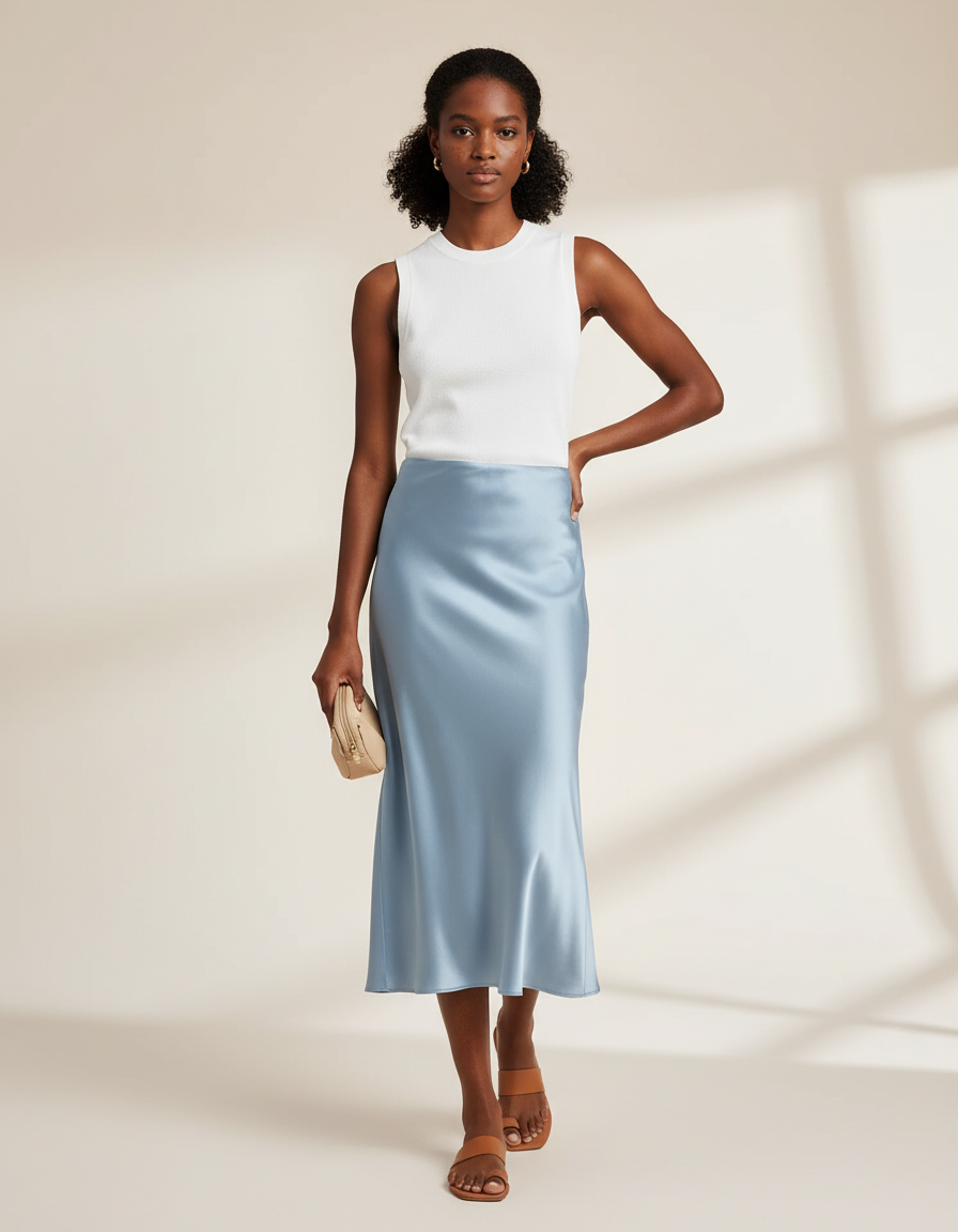 Jupe Satin En Hiver