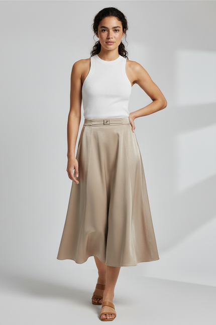 Jupe Corolle Satin