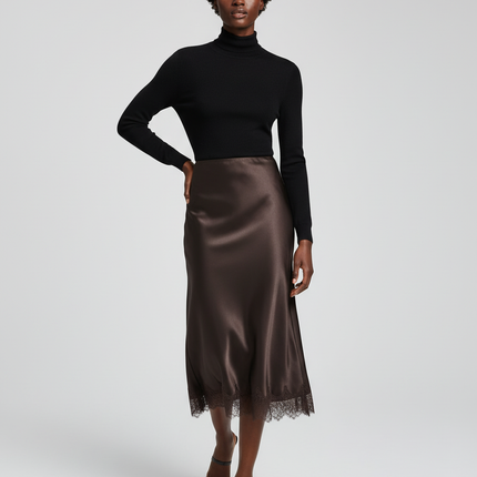 Collection image for: Jupe Satin Dentelle
