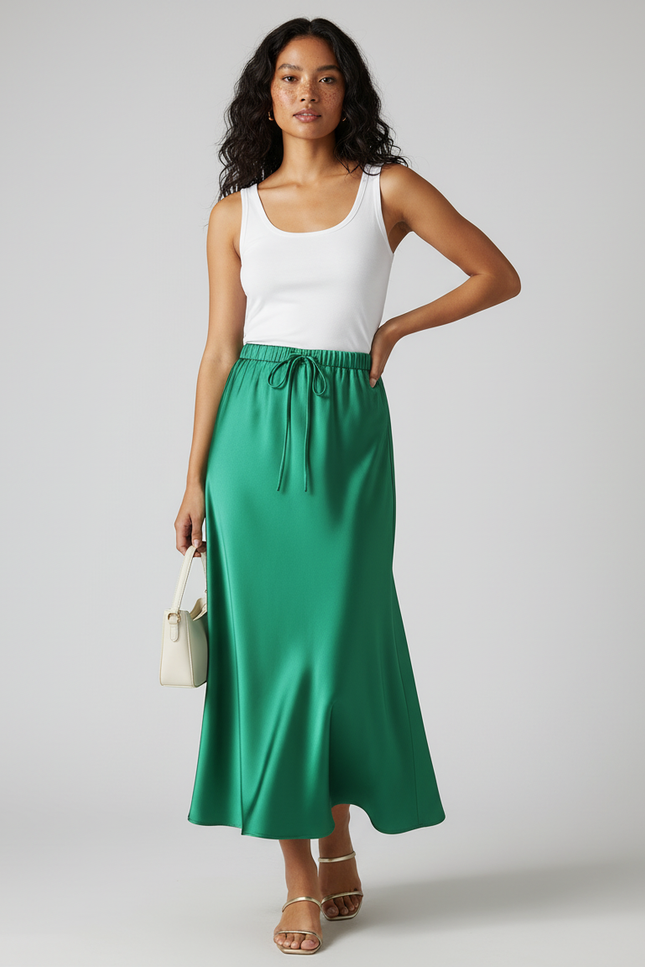 Jupe Maxi Longue Mariage Satin