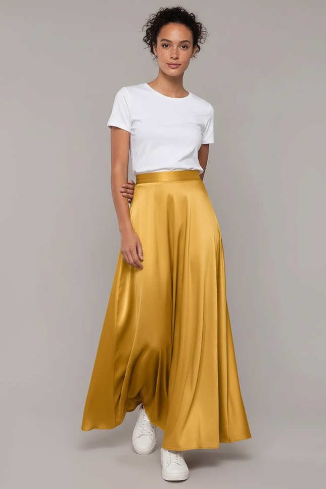 Jupe Jaune Satin