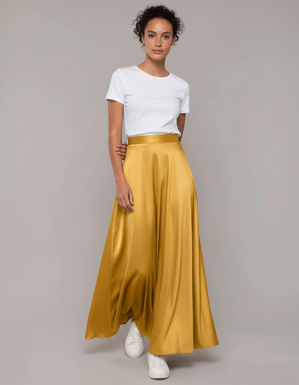Jupe Jaune Satin