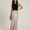 jupe longue satin