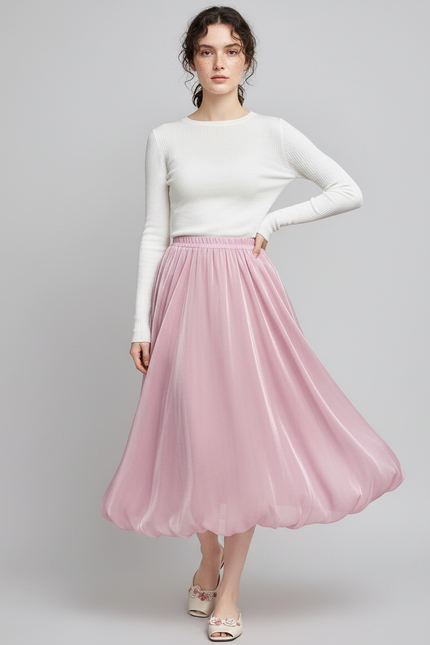 Jupe Bouffante Satinée