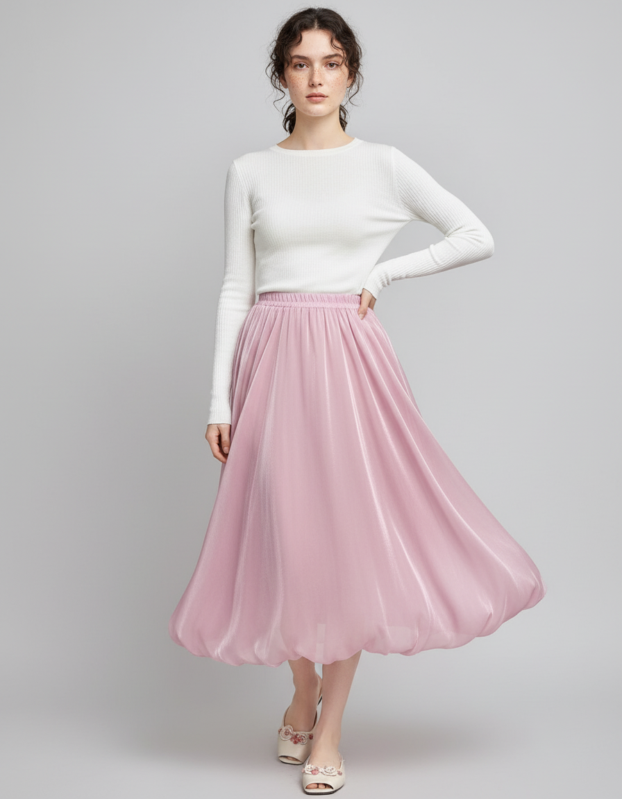 Jupe Bouffante Satinée