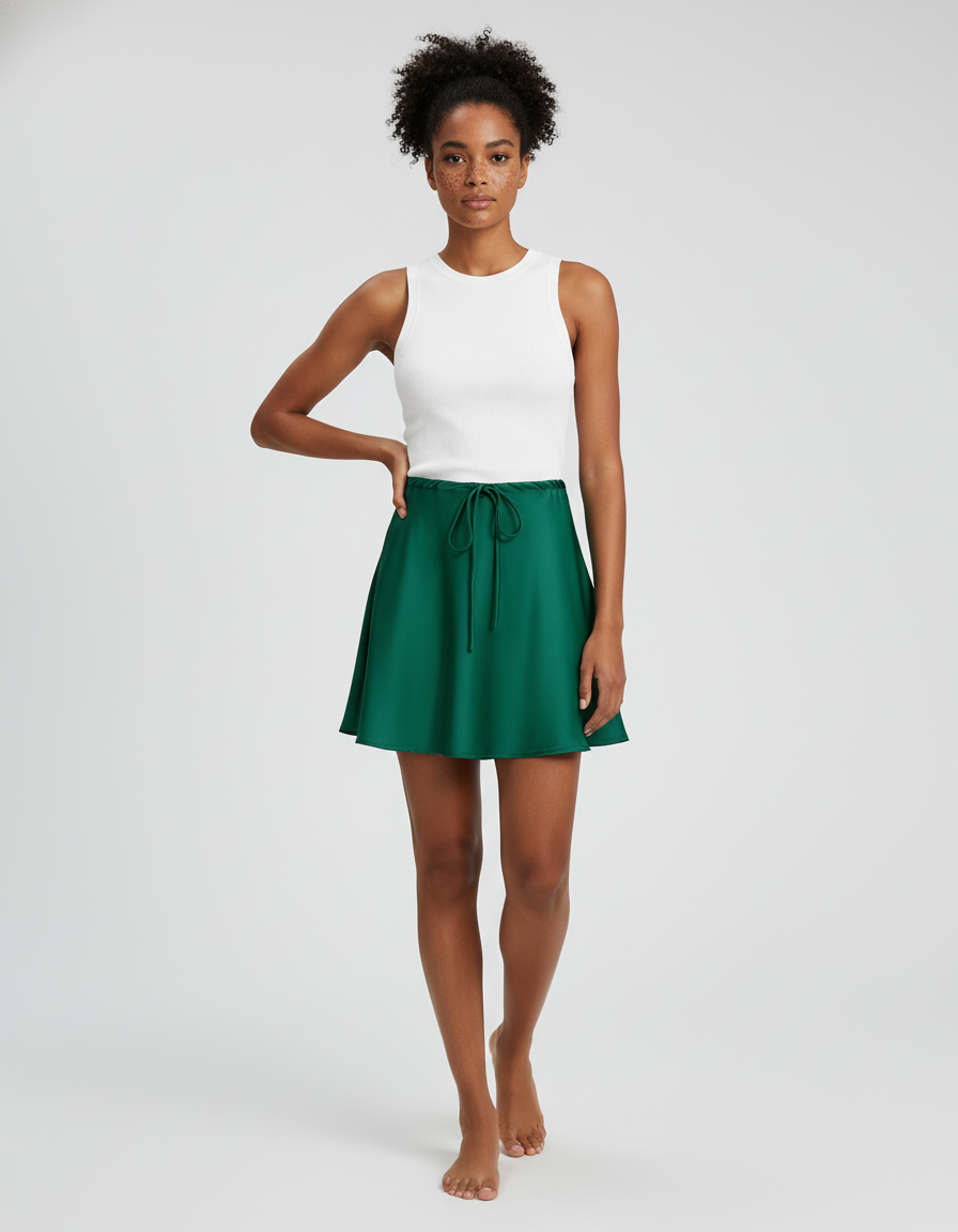 Jupe Satin Patineuse