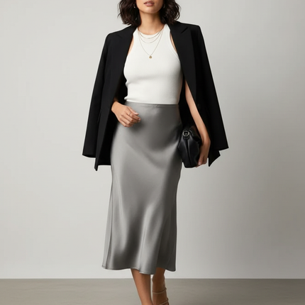 Collection image for: Jupe Satin Grise