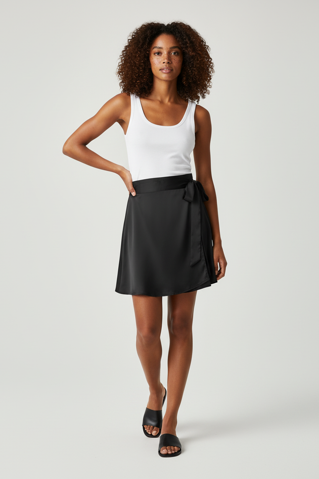 Jupe Croisée Satine