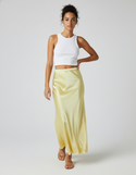 Jupe Satin Jaune