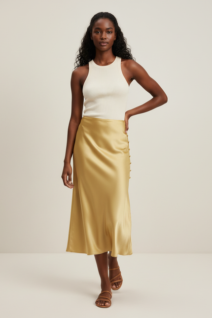 Jupe Retro En Satin