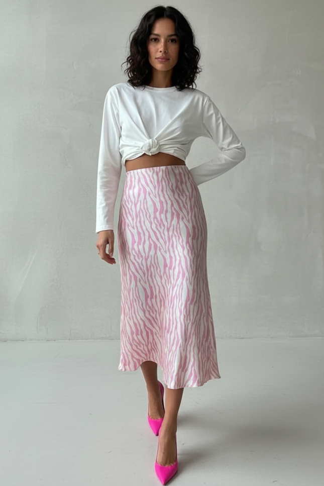 Jupe Satin Zebre