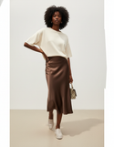 Jupe Midi Satin