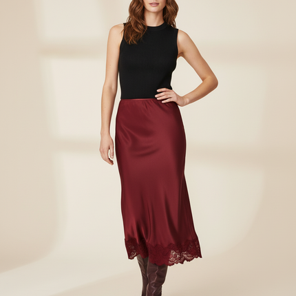 Collection image for: Jupe Satin Dentelle