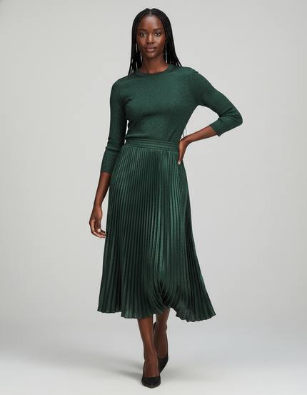 Jupe Satin Vert Emeraude