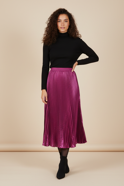 Jupe Satin Fuchsia