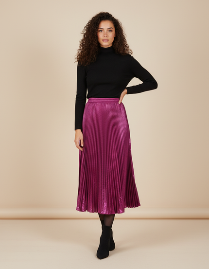 Jupe Satin Fuchsia