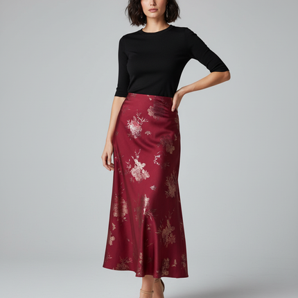 Collection image for: Jupe Satin Bordeaux