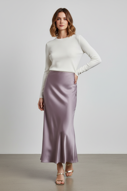 Jupe Pourpre Satin