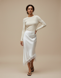 Jupe Satin Blanc