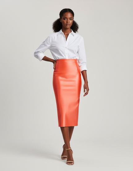 Jupe Crayon Satin