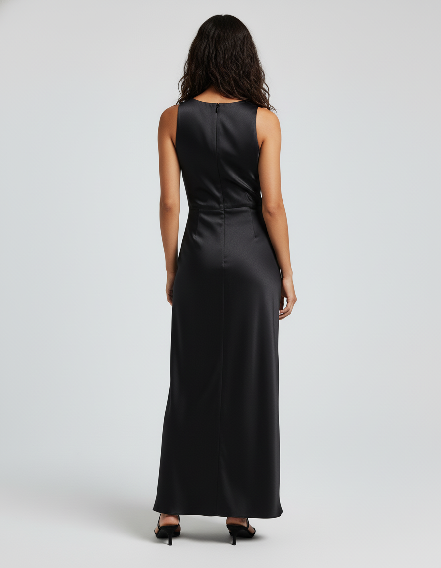 Jupe Longue Satin Fluide Demoiselle D'Honneur
