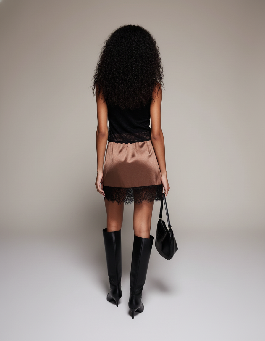 Jupe Satin Mini