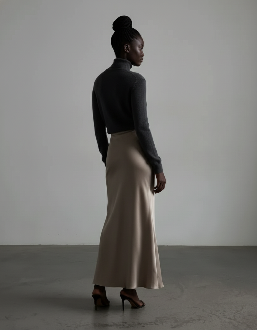 Jupe Champagne Satin