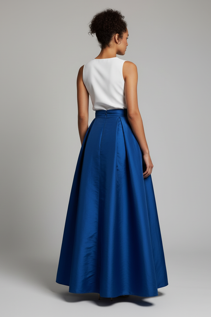 Jupe Satin Bleu Roi