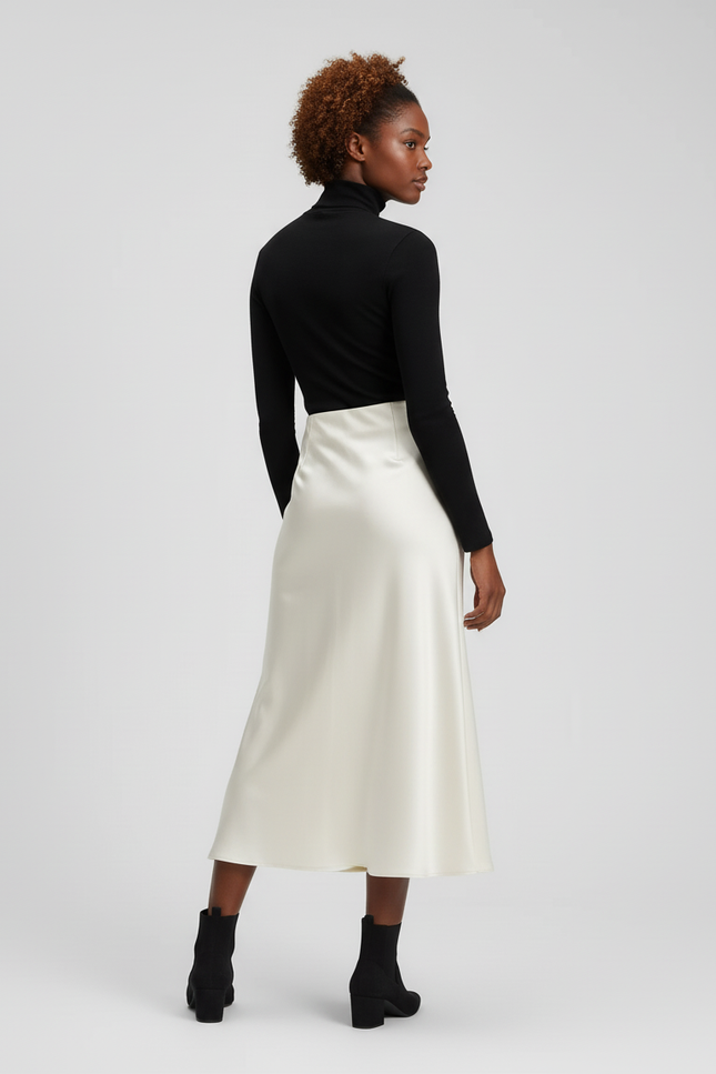Jupe Blanche En Satin