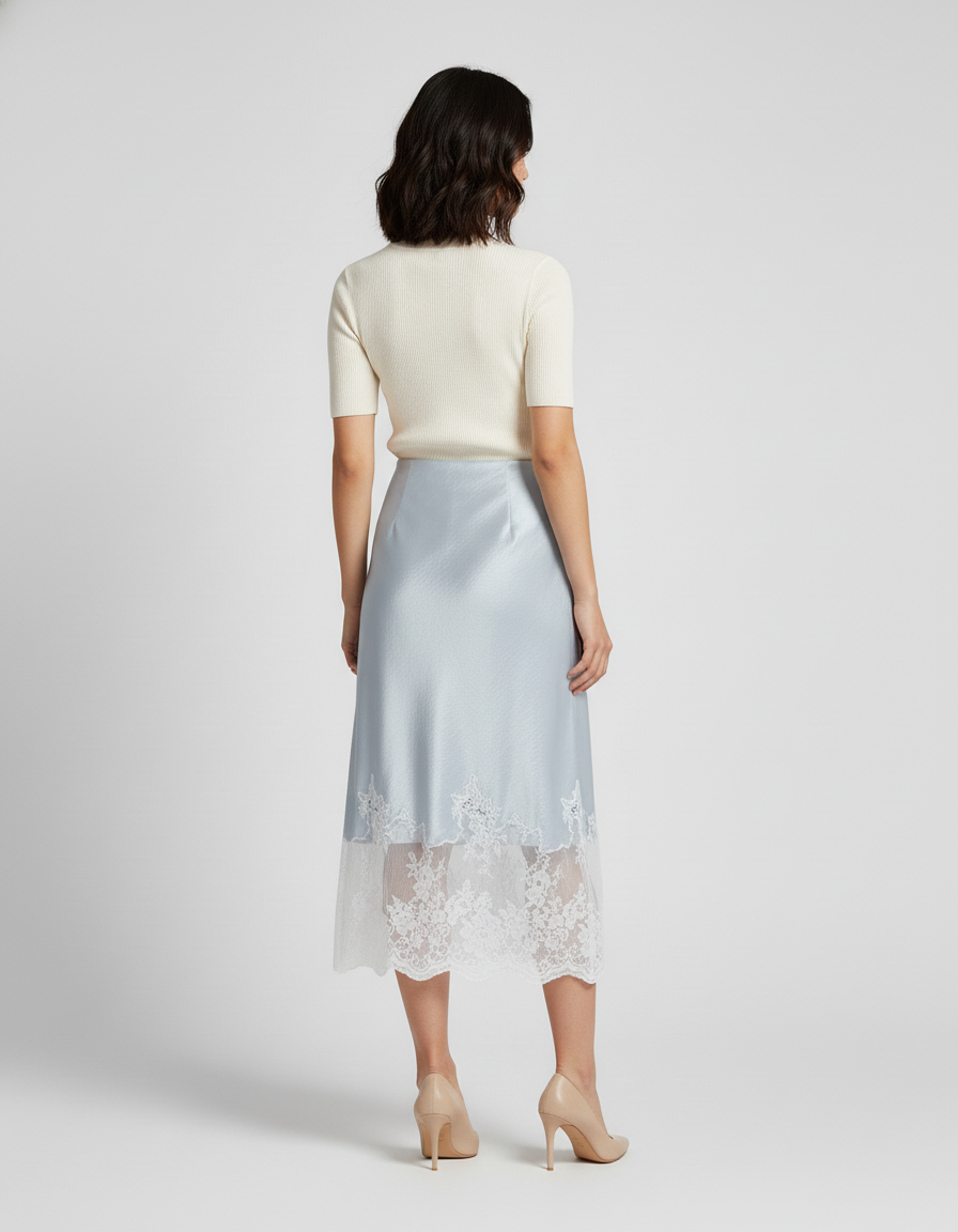 Jupe Trapèze Satin