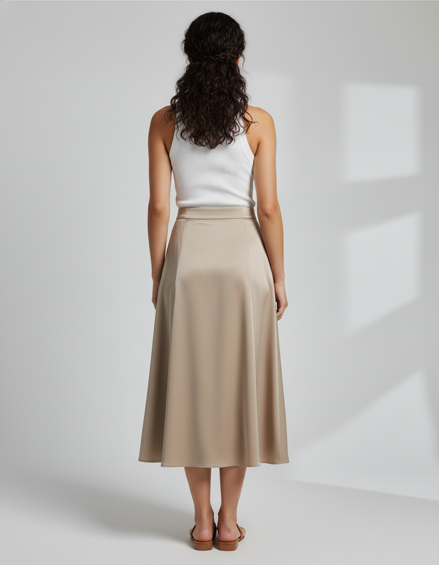 Jupe Corolle Satin