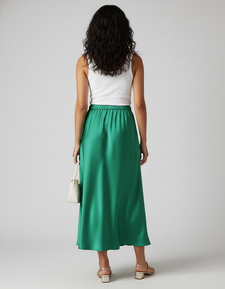 Jupe Maxi Longue Mariage Satin