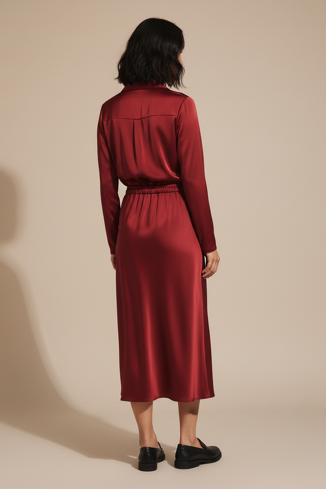 Jupe Noel Satin Rouge