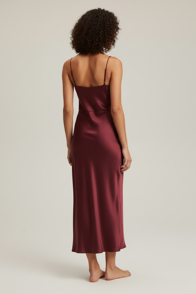 Jupe Satin Burgundy