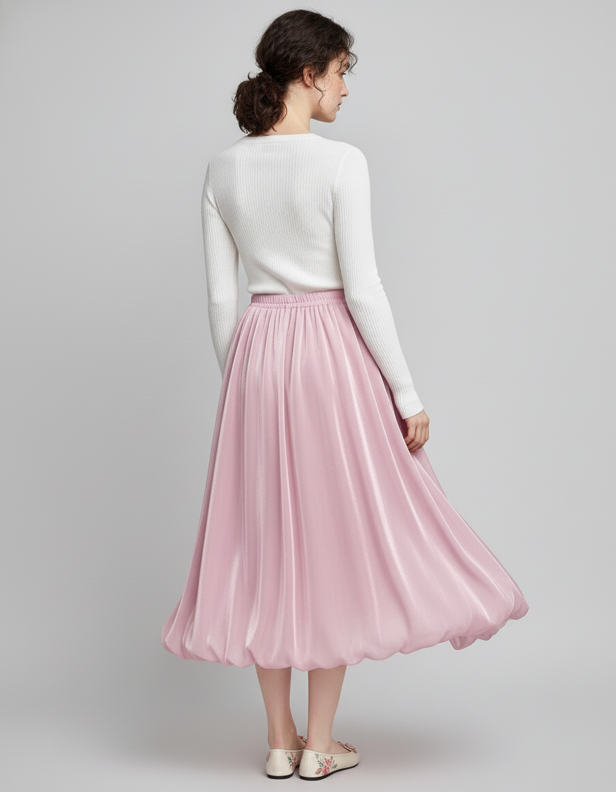 Jupe Bouffante Satinée