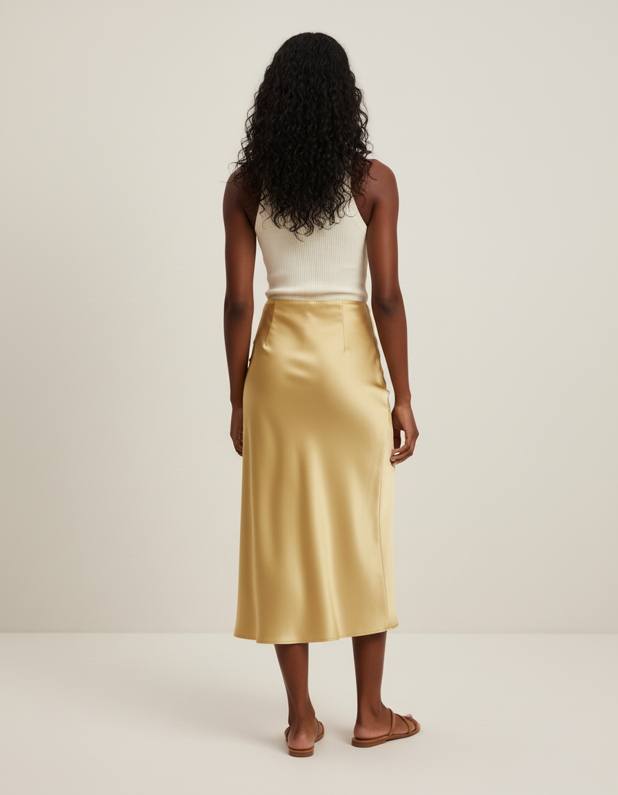Jupe Retro En Satin