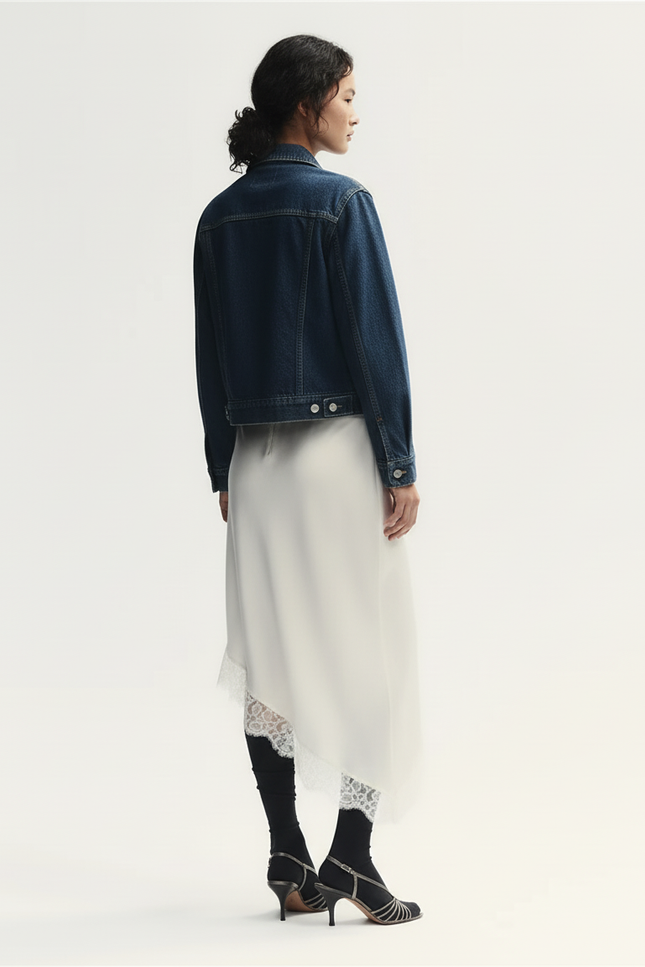 Jupe Satin Asymetrique