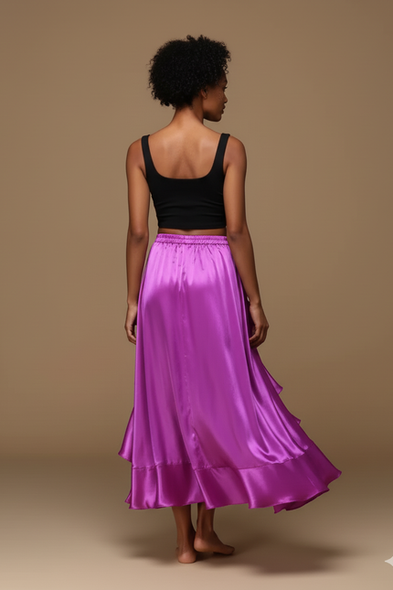 Jupes Flamenco En Satin