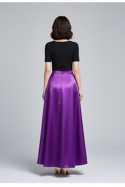 Jupe Satin Violet