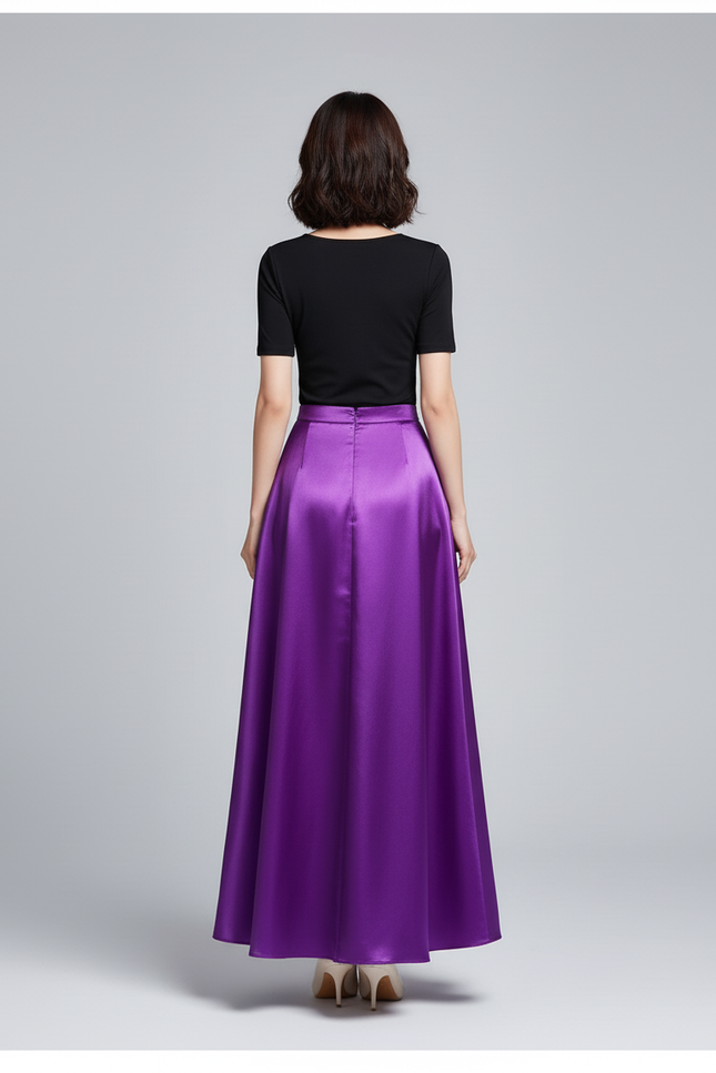 Jupe Satin Violet
