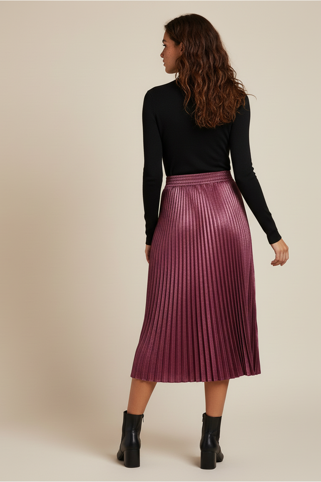 Jupe Plissee Satin
