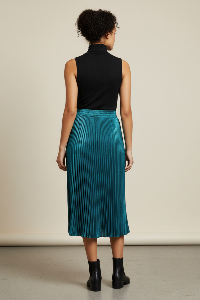 Jupe Satin Turquoise